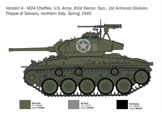 Italeri 6761 M24 Chaffee - Massstab 1:35 | Bild 4