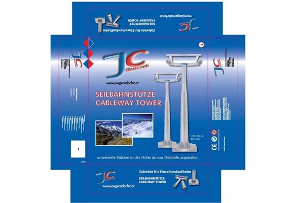 Jägerndorfer 50200 Stützen 3-fach höhenverstellbar zu Umlaufbahn, 2 Stück - Massstab 1:32 | Bild 2