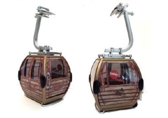 Jägerndorfer 84196-1 Umlaufkabine Omega IV gold Belalp "Hexengondel" - Massstab 1:32