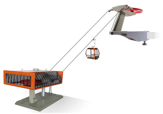 Jägerndorfer 84380 D-Line Spielset Umlaufseilbahn orange/grau - Massstab 1:32 | Bild 1