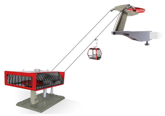 Jägerndorfer 84381 D-Line Spielset Umlaufseilbahn rot/schwarz - Massstab 1:32 | Bild 1