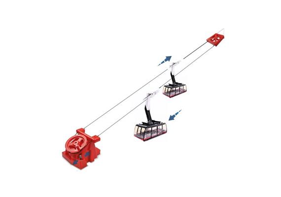 Jägerndorfer 89396 Pendelbahn 2 Gondeln Batteriebetrieb "Jakobshorn" - Massstab 1:32 | Bild 1