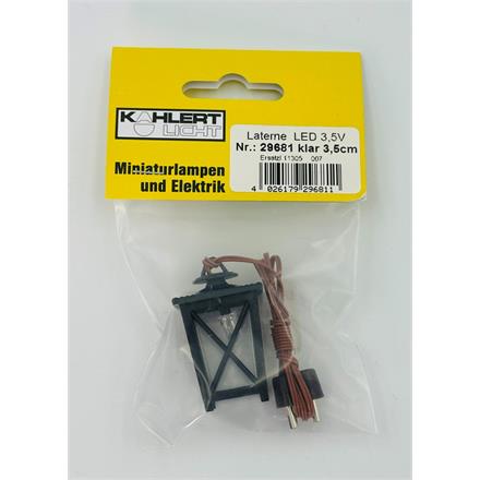 Kahlert 29681 LED-Laterne Kunststoff, klare Scheiben, 3,5 cm