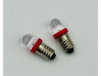 Kahlert 53507/5 LED Schraubbirne 3 - 4,5V E10 rot, 2 Stück
