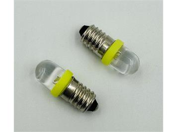 Kahlert 535072 LED Schraubbirne 3 - 4,5V E10 gelb, 2 Stück