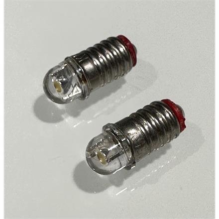 Kahlert 53509 LED Schraubbirne E5,5, 3,5 - 4,5V, 10 - 18mA warm-weiss, 2 Stück