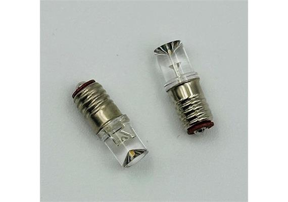 Kahlert 53529 LED Schraubbirne E5.5, 3-4,5V, warm-weiss, 10-18 mA, 2 Stück