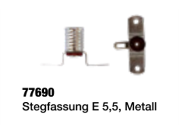 Kahlert 77690 Stegfassung E5,5, Metall