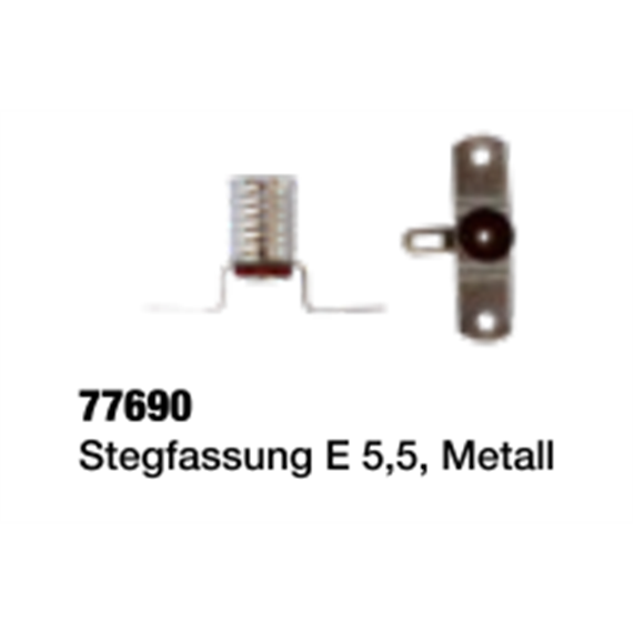 Kahlert 77690 Stegfassung E5,5, Metall