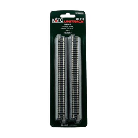 Kato 20-010 Gleis gerade 186 mm, 4 Stück - N (1:160)