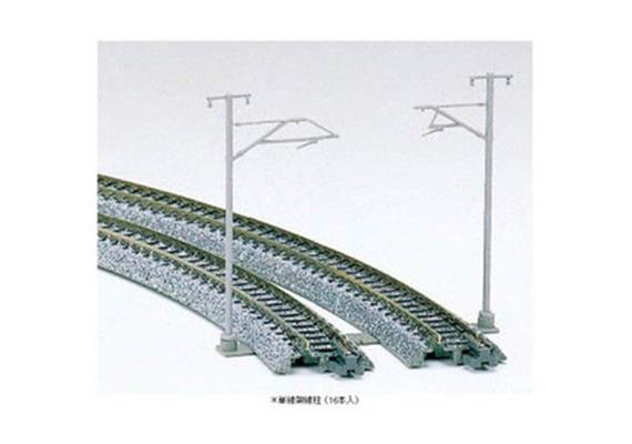 Kato 23-059-1 Oberleitungsmasten Beton 1-gleisig, 16 Stück | Bild 1
