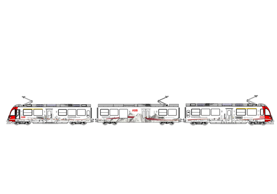 Kato 7074075 Allegra ABe 8/12 ABB #3510 der RhB, Epoche VI - N (1:160) | Bild 1