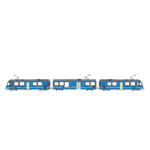 Kato 7074076 RhB Allegra ABe 8/12 3 teilig #3500 Arosa Desing - N (1:160)