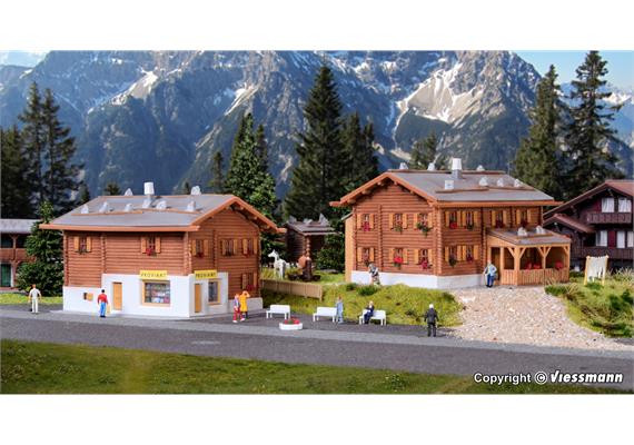 Kibri 37030 Ländliche Häuser Sertig, 2 Stück - N (1:160) | Bild 1