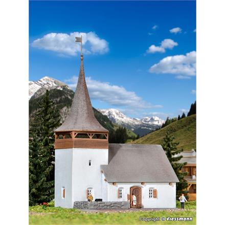 Kibri 37031 Dorfkirche "Sertig", N 1:160