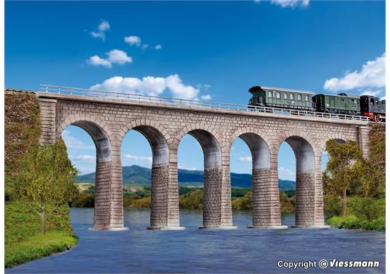 Kibri 37663 Ravenna-Viadukt mit Eisbrecherfundamenten, eingleisig - N (1:160)