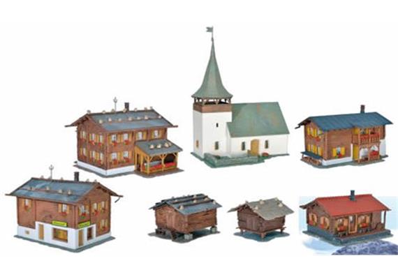 Kibri 38010 Sertig-Dörfli-Set - H0 (1:87)
