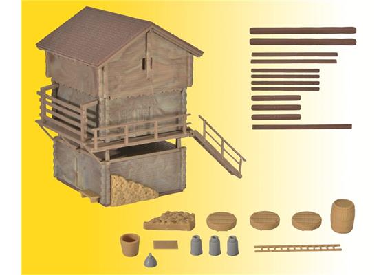 Kibri 38035 Stall und Stadel - H0 (1:87)