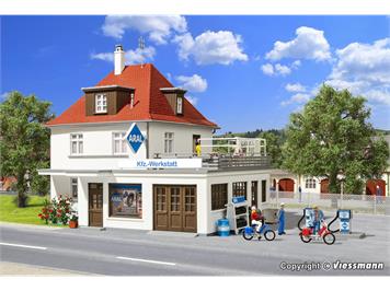 Kibri 38202 Wohnhaus mit Werkstatt - H0 (1:87)