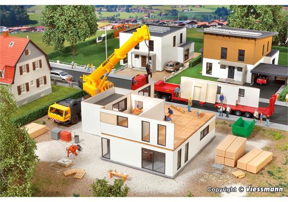 Kibri 38335 Kubushaus Julia im Bau - Polyplate Bausatz - H0 (1:87) | Bild 1