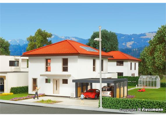 Kibri 38336 Kubushaus Mia mit Carport - Polyplate Bausatz - H0 (1:87) | Bild 1