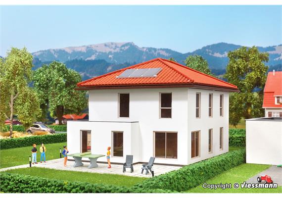 Kibri 38336 Kubushaus Mia mit Carport - Polyplate Bausatz - H0 (1:87) | Bild 2