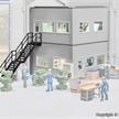 Kibri 39255 Bürobereich für Industriehallen - H0 (1:87) | Bild 1