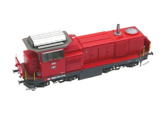 L.S. Models 17568 Diesellok Bm 4/4 feuerrot mit Signum und Kamin SBB HO | Bild 5