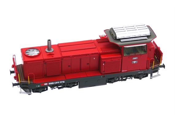 L.S. Models 17568 Diesellok Bm 4/4 feuerrot mit Signum und Kamin SBB HO | Bild 3