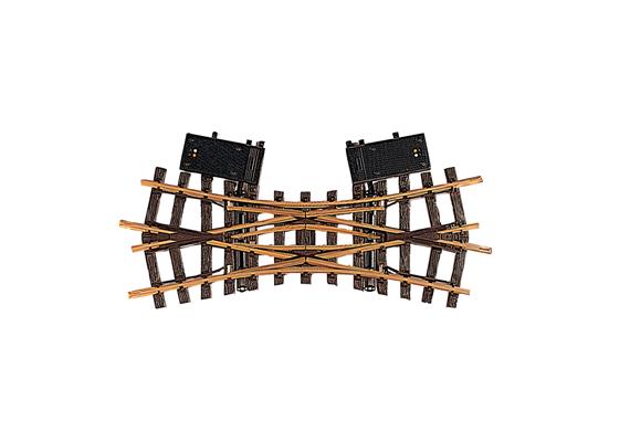 LGB 12260 elektrische Doppelkreuzungsweiche, 22,5° - Spur G IIm (1:22,5)