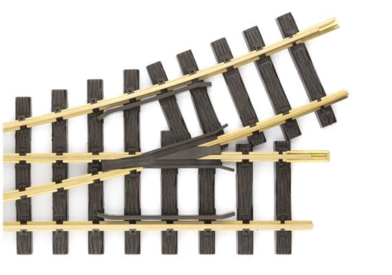 LGB 16150 elektrische Weiche, links, R3, 22,5° - Spur G IIm (1:22,5) | Bild 2