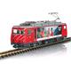 LGB 23105 MGB E-Lok HGe 4/4 II Nr. 3, "Mitarbeiterwerbung", mfx/DCC mit Sound - Spur G IIm