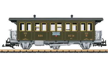 LGB 31331 BDB Personenwagen BC 28, 2. und 3. Klasse der Brünig Dampfbahn - Spur G IIm (1:2