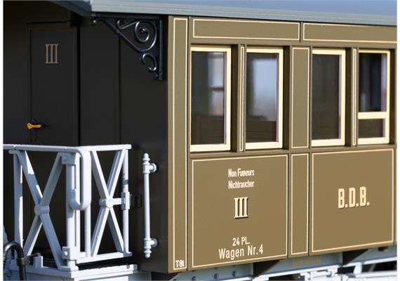 LGB 31332 BDB Personenwagen C 31, 3. Klasse der Brünig Dampfbahn - Spur G IIm (1:22,5) | Bild 2