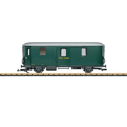 LGB 41843 RhB Gepäckwagen grün, D 4063 - Spur G IIm (1:22,5)