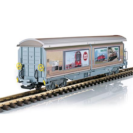 LGB 48576 RhB Schiebewandwagen Haik 5130 mit Werbung der Märklin Marken - Spur G IIm