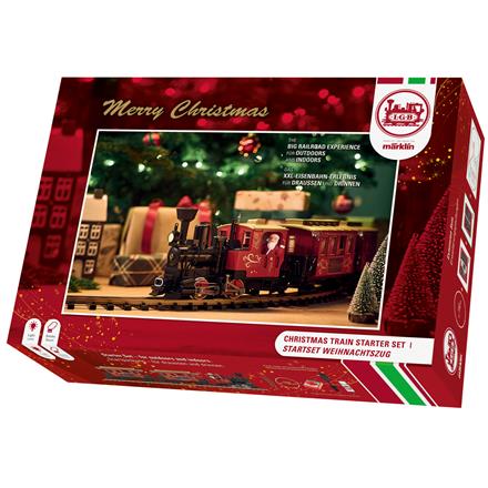 LGB 70308 Weihnachtszug Start-Set, rotfarbig - Spur G IIm (1:22,5)