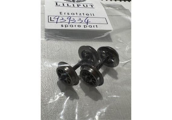 Liliput 939334 AC Speichen-Radsatz, 2 Stück - H0 (1:87)