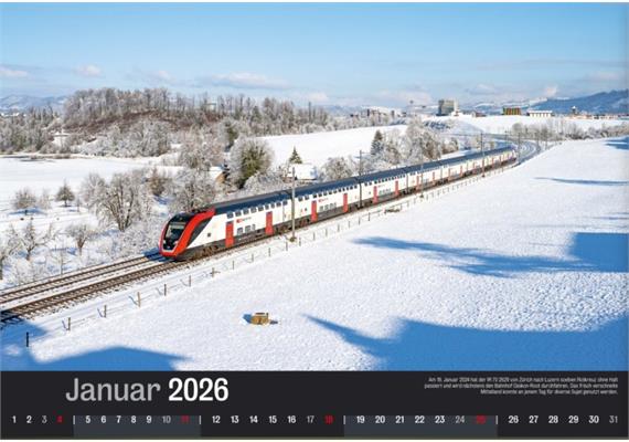 LOKI Kalender Schweizer Bahnen 2026 | Bild 2