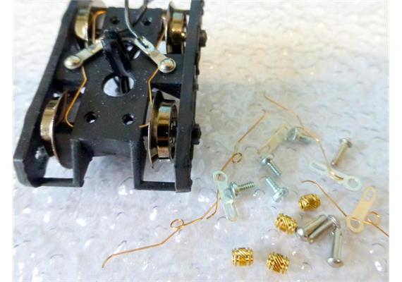 LUX 8885 Radkontaktsätze für 2achsige H0-Drehgestelle (Bausatz für 2 Drehgestelle) | Bild 1