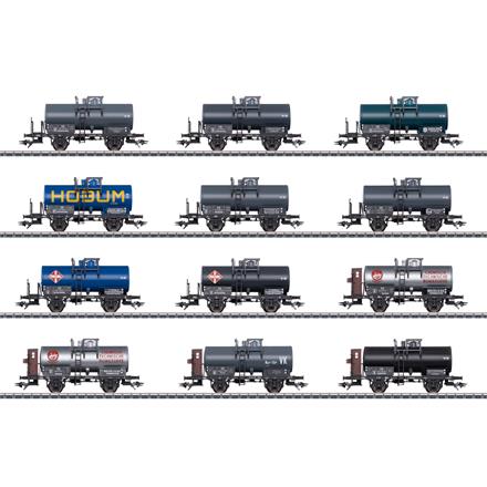 Märklin 00719 Display Kesselwagen mit zwei Radsätzen, 12-teilig - H0 (1:87)