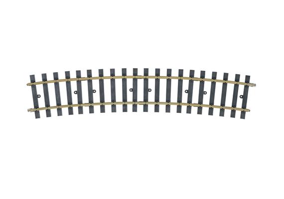 Märklin 1 59074 gebogenes Gleis, Radius 1.550 mm. 15°. (H1100)