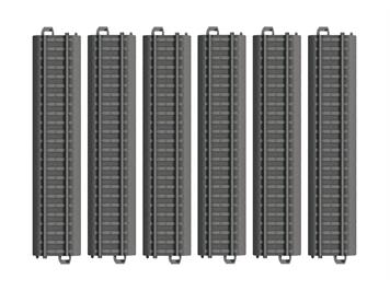 Märklin 23180 Kunststoffgleis gerade 180 mm, 6 Stück - H0 (1:87)