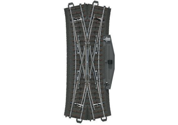 Märklin 24624 C-Gleis Doppelkreuzungsweiche 188,3 mm, 24,3° - H0 (1:87)