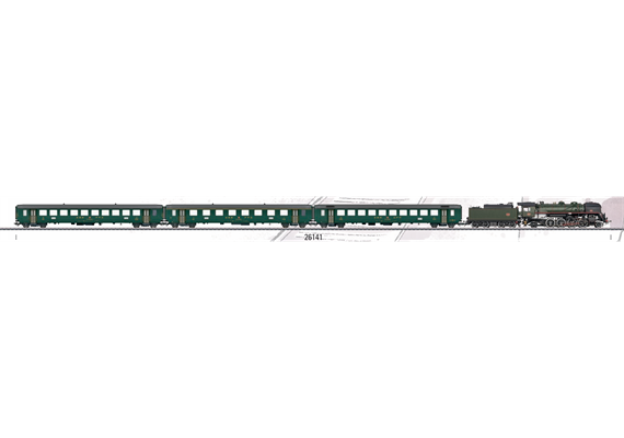 Märklin 26141 Schweizer Museumszug m. Damplok 141.R, AC 3L, digital mfx+/MM/DCC/Sound - H0 | Bild 2
