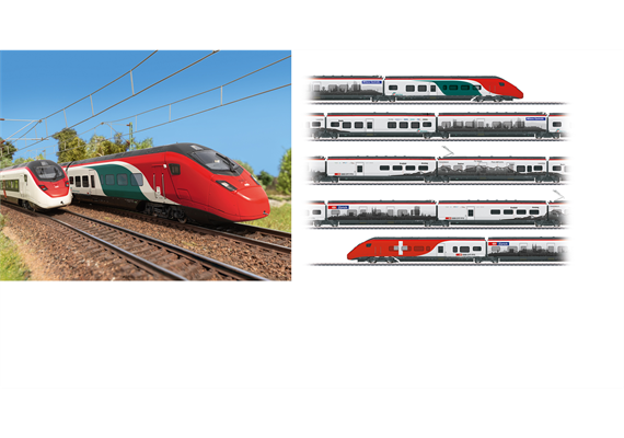 Märklin 39811 SBB Triebzug RABe 501 Giruno, 7-teilig , mfx+/MM/DCC mit Sound - H0 (1:87) | Bild 1