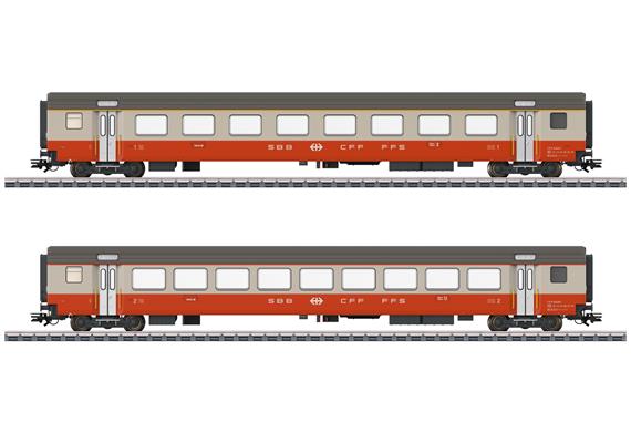 Märklin 42191 SBB 2er Personenwagen-Set Swiss Express, AC 3L - H0 (1:87)