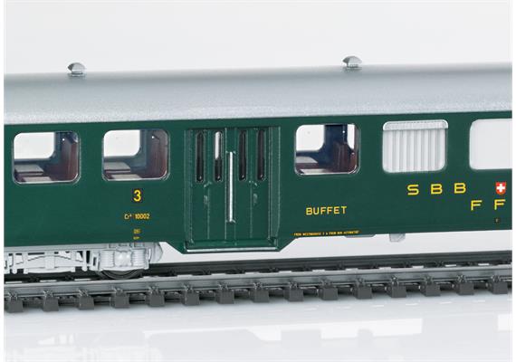 Märklin 43369 SBB Leichtstahlwagen-Set zur Ae 3/6 I mit LED- Innebeleuchtung - H0 (1:87) | Bild 3