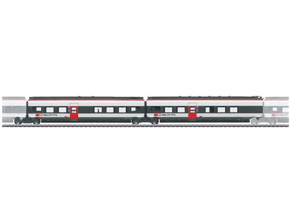 Märklin 43452 Ergänzungswagen-Set 2 zum SBB RABe 501 022 Giruno "Vaud/Waadt", AC 3L - H0