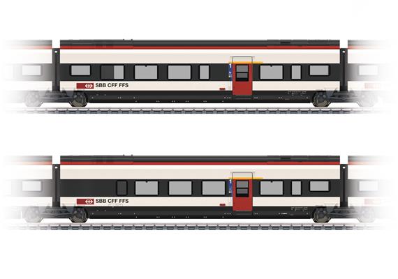 Märklin 43463 Ergänzungswagen-Set 3 zum SBB RABe 501 Giruno - H0 (1:87)